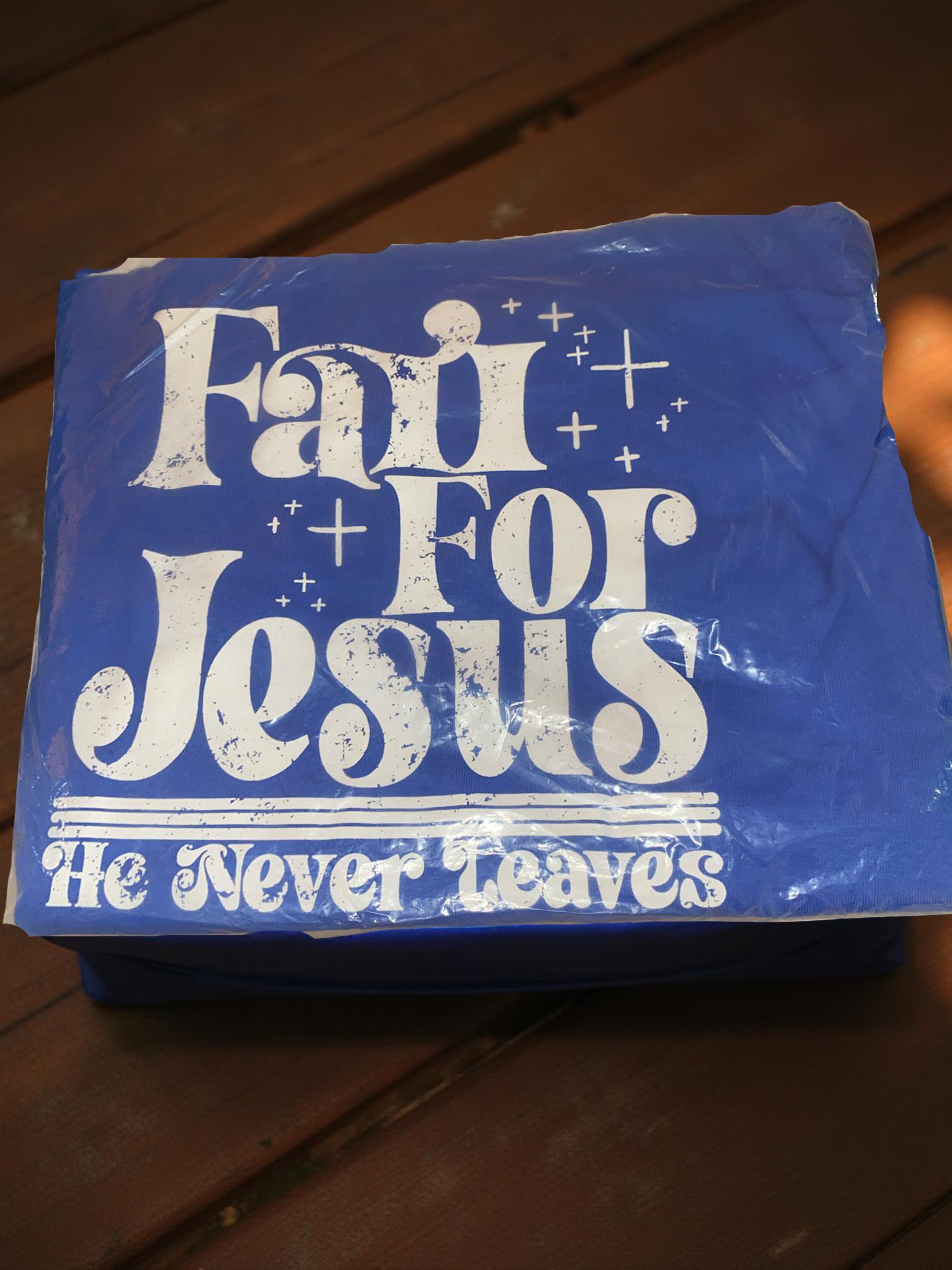 Faith for Jesus he never leaves