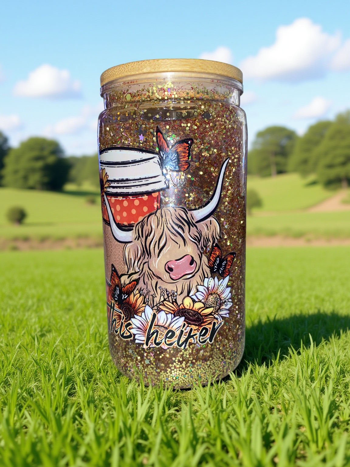 16oz snow globe cup