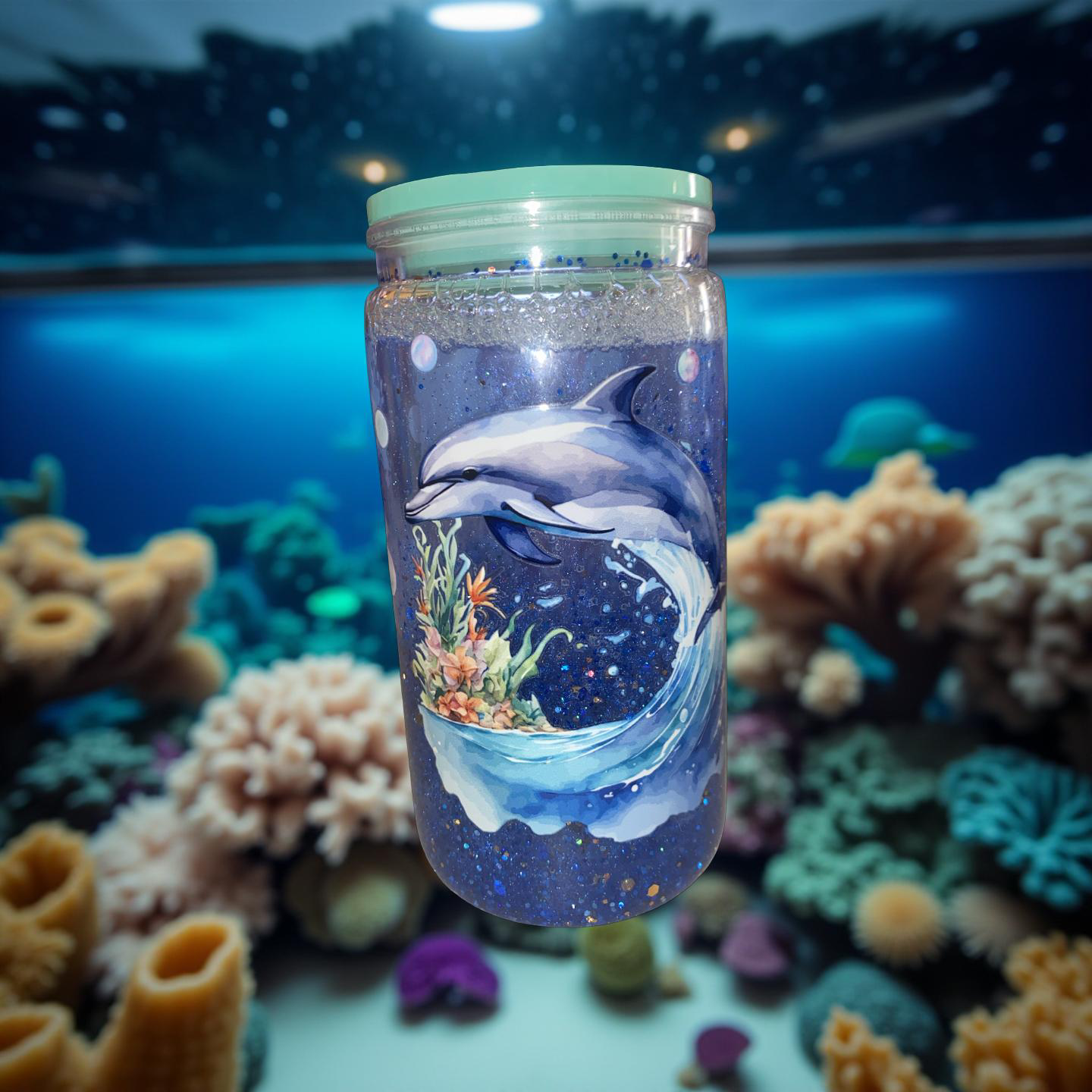 12oz snow globe cup