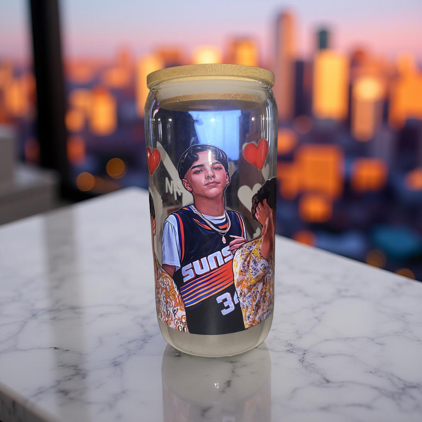 16oz glass cup