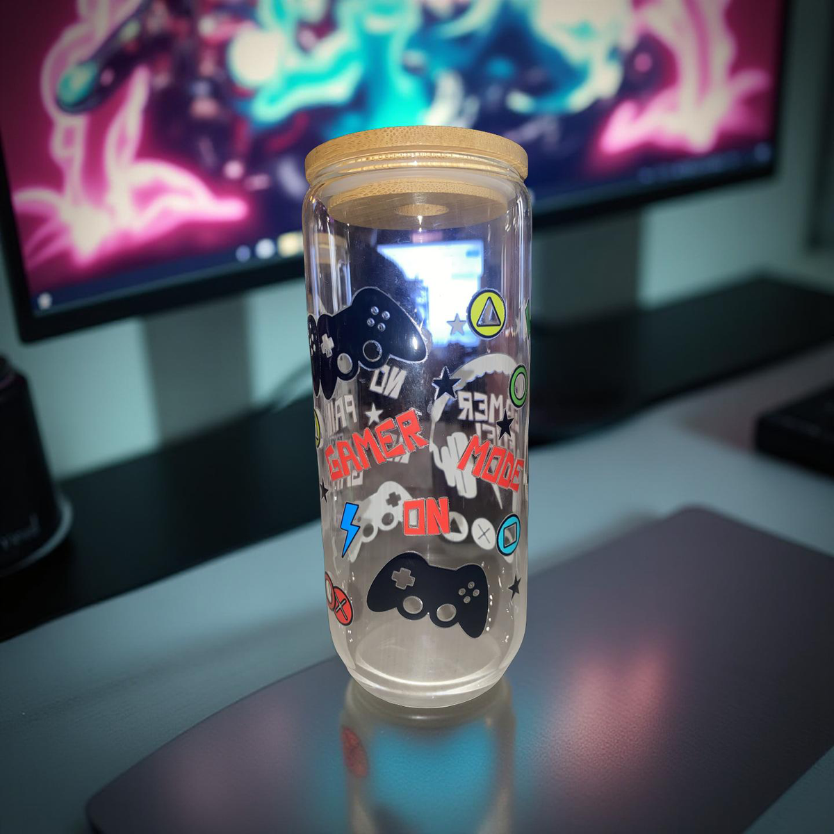 16oz glass cup