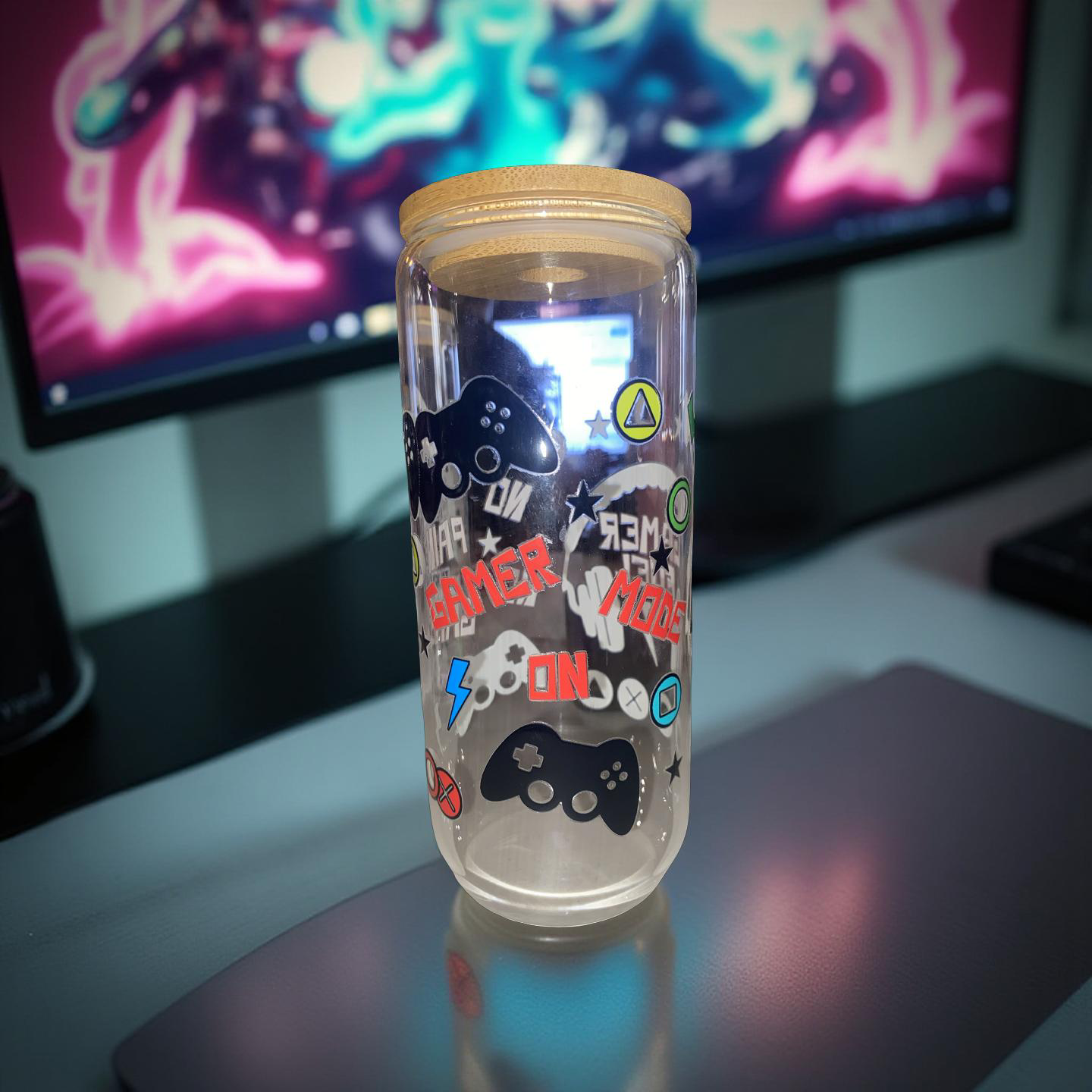 16oz glass cup