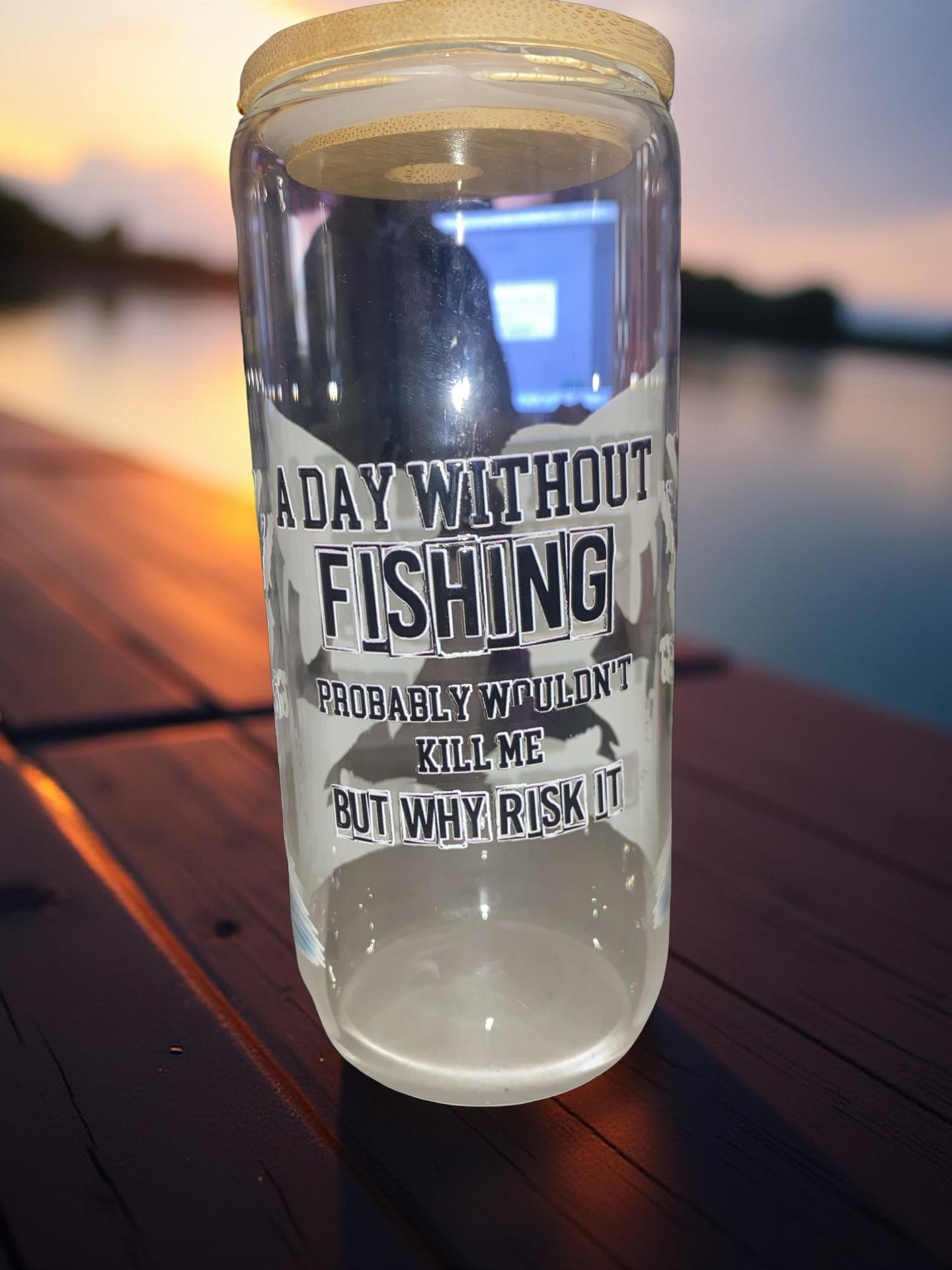 16oz glass cup