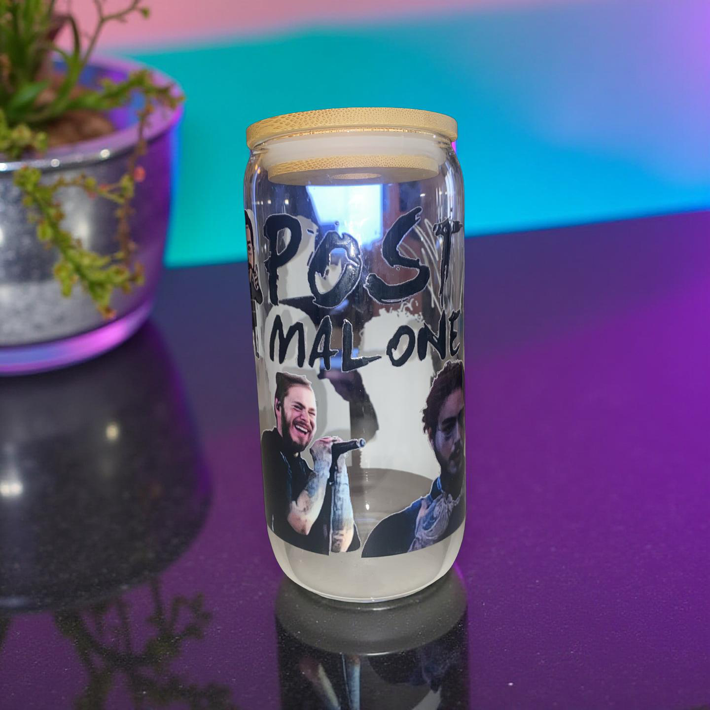 16oz glass cup