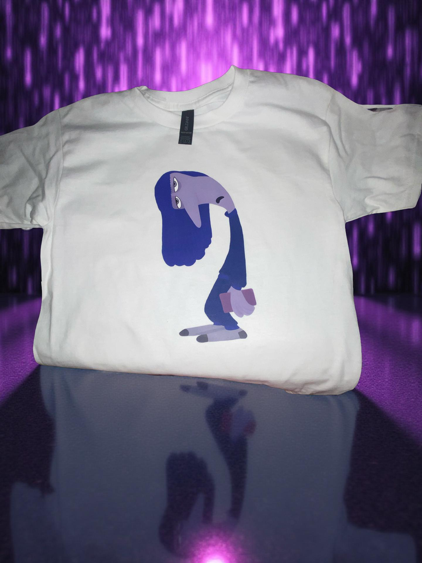 White inside out t-shirt